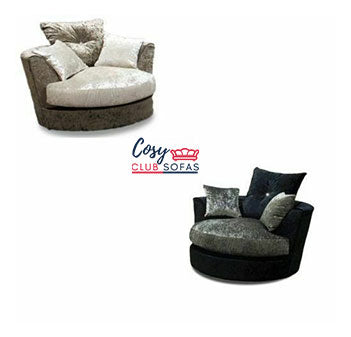 Argent Crushed Velvet Suite | Stylish Comfort | Cosy Club Sofas