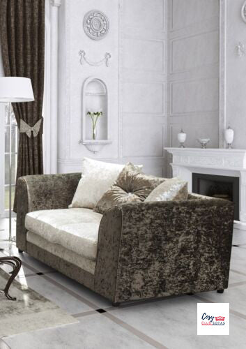 Argent Crushed Velvet Suite | Stylish Comfort | Cosy Club Sofas