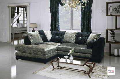 Argent Crushed Velvet Suite | Stylish Comfort | Cosy Club Sofas